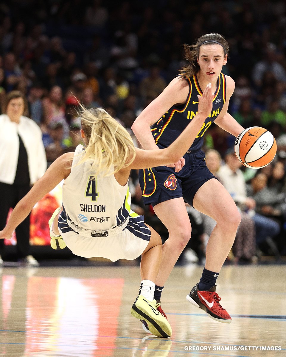 This pic from Caitlin Clark’s WNBA preseason debut 🥶