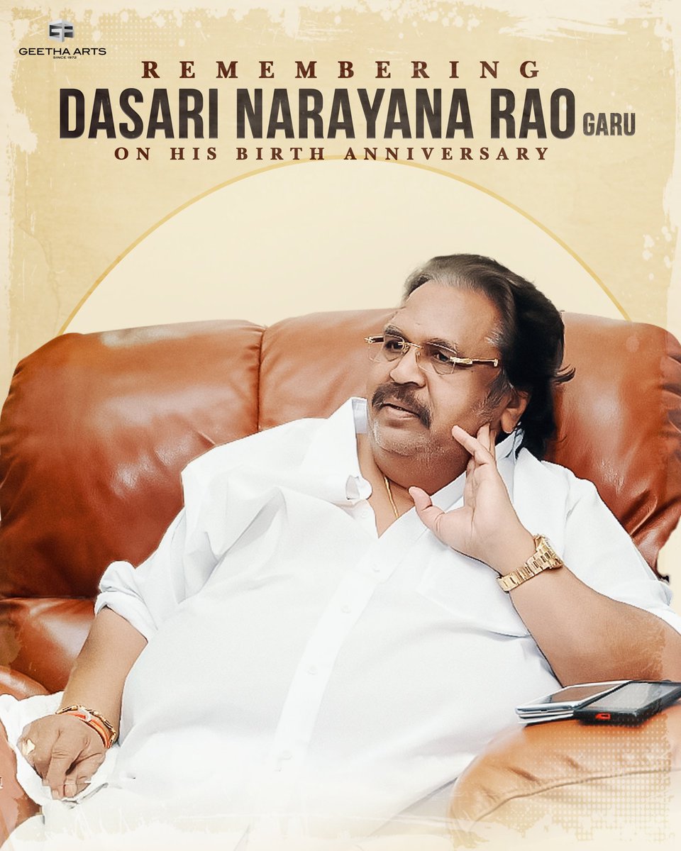 Remembering the Legendary Director, Darsakaratna Sri #DasariNarayanaRao garu on his Birth Anniversary.
