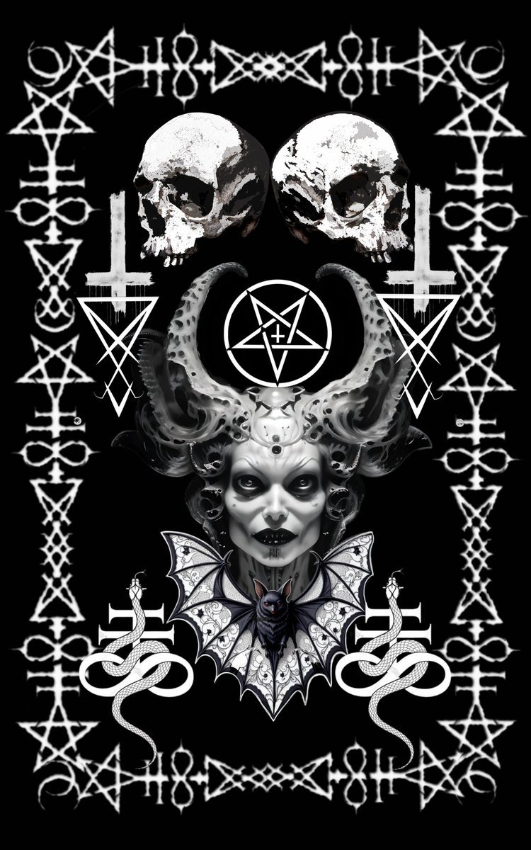 Dirge Designs
#gothic #Skulls #horrorart #tshirtdesign #GraphicDesign #originaldesign #satanic #metal #darkart #666