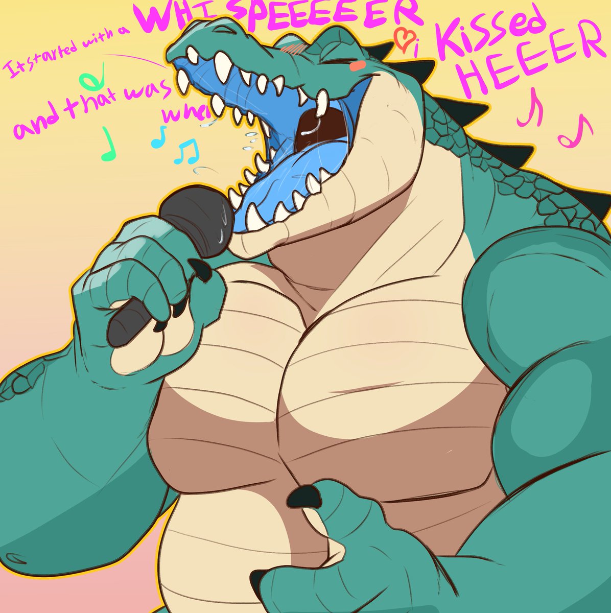 it started with a WHISPEEEEEEEEEEEEEEEEER (had to finish n color him he a big cutie)