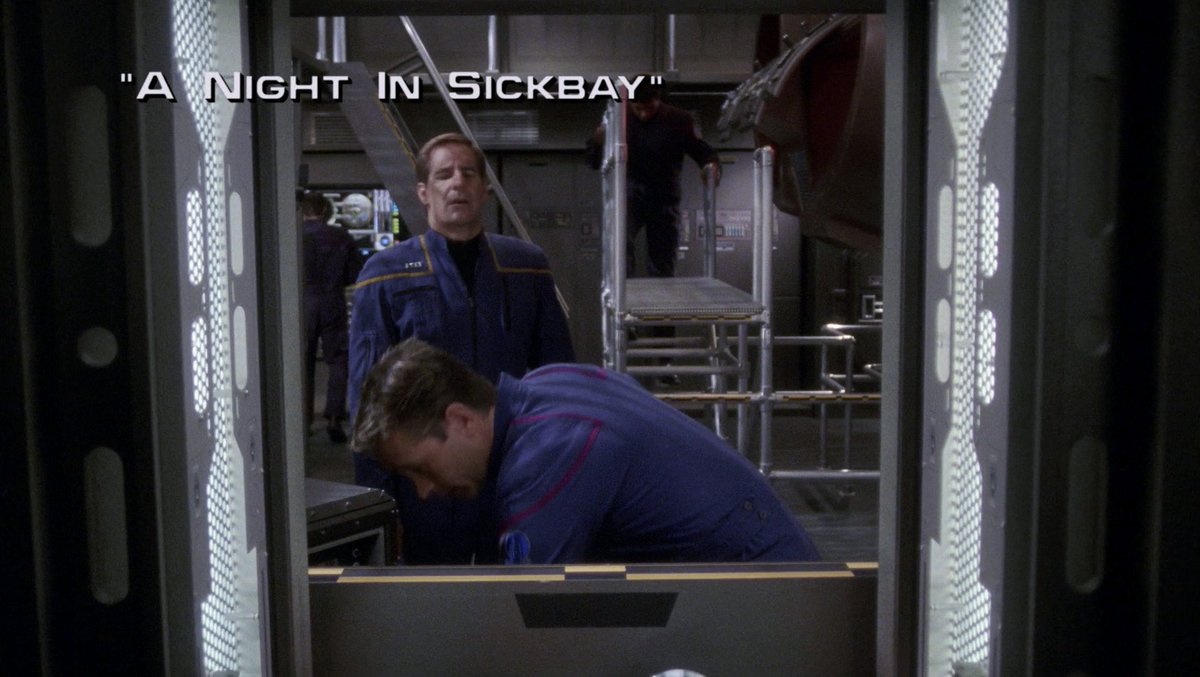 'A Night in Sickbay' gets credit for being audacious with an outside the box, fresh structure, and for taking bold comedic swings. The batting average for the humor runs a little low for my taste, and the characterization of Archer goes too far for me. Grade: C- #TrekRewatch4