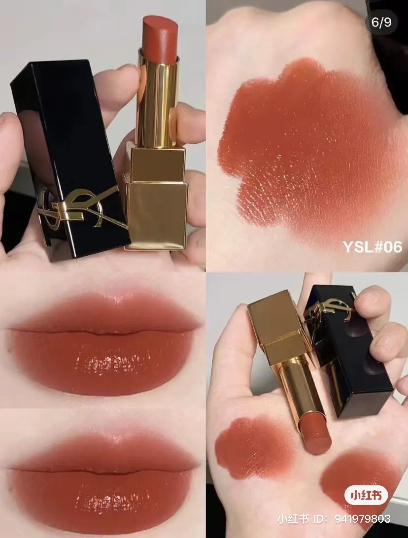 🔥 แท่ง..ละ 680 บาท 🔥 ไม่มีกล่อง - YSL Rouge Pur Couture The Bold Lipstick ขนาด 3g. #06 (เคาเตอร์ 1,600฿) ลิปสติก ติดทนนาน ให้ความชุ่มชื้น อิ่มฉ่ำ ไม่ซีดจาง เติมให้ริมฝีปากดูอวบอิ่ม พร้อมการบำรุงของ Moisturiser และ Vitamin ให้คงความชุ่มชื่น ไม่แห้งกร้าน แตกเป็นขุ่ย #YSL