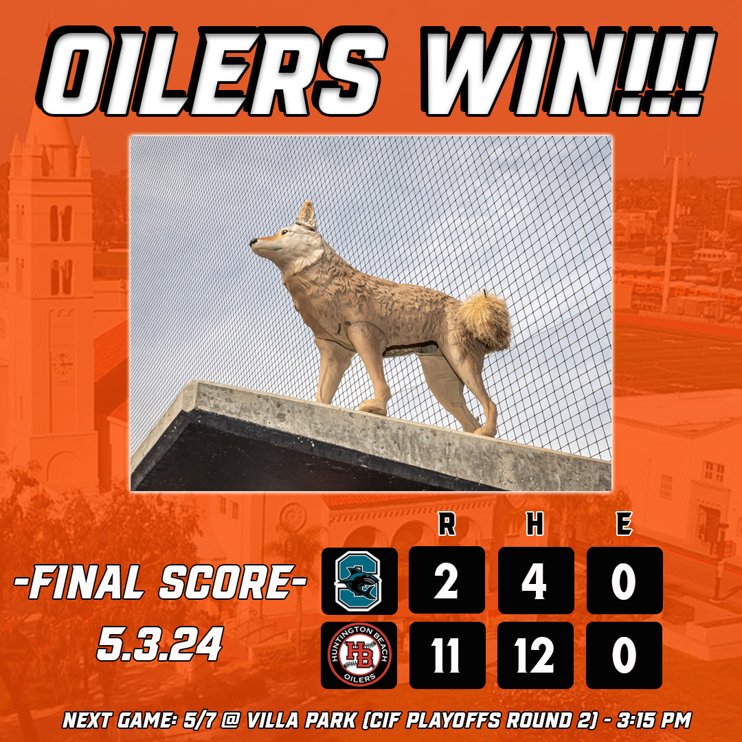 Dominick Lorenz π€ βΎοΈ (@sportsmouth95) on Twitter photo VICTORY!! <a href="/HBHS_basebll/">HB baseball</a> puts out a full team effort en route to a win vs. Santiago! Up next, a rematch vs. Villa Park, as the Oilers want redemption! #TheTeam
<a href="/hansenmatt12/">Matt Hansen</a> 2-2, HR, 5 RBI, 3 R
<a href="/TrevorGoldenetz/">Trevor Goldenetz</a> 2-3, R, BB
<a href="/JaytonGreer/">Jayton Greer</a> 2-4, RBI, R
<a href="/nathan_aceves24/">Nathan Aceves</a> 4 IP, 1 ER, 2 K VICTORY!! <a href="/HBHS_basebll/">HB baseball</a> puts out a full team effort en route to a win vs. Santiago! Up next, a rematch vs. Villa Park, as the Oilers want redemption! #TheTeam
<a href="/hansenmatt12/">Matt Hansen</a> 2-2, HR, 5 RBI, 3 R
<a href="/TrevorGoldenetz/">Trevor Goldenetz</a> 2-3, R, BB
<a href="/JaytonGreer/">Jayton Greer</a> 2-4, RBI, R
<a href="/nathan_aceves24/">Nathan Aceves</a> 4 IP, 1 ER, 2 K