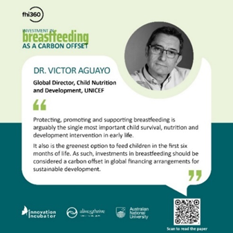 Investing in #breastfeeding is not only good for mums & bus—it's good for Mother Earth too! Let's support policies that recognise breastfeeding as a carbon offset. t.ly/aJUsL #BreastfeedingasCarbonOffset @vaguayounicef @ANU_ICEDS @GenderANU @WHO @tanya_plibersek