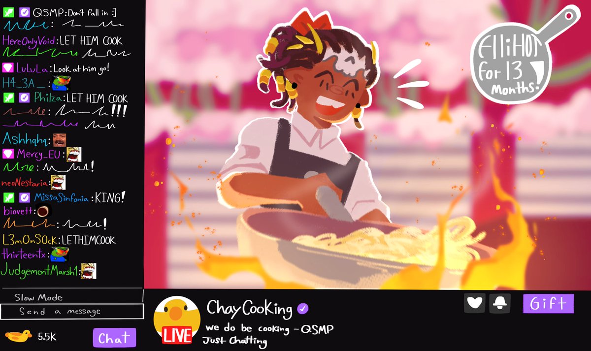 Chayannne my comfort streamer AND 5 STAR CHEF 🔥🔥
#Qsmp #qsmpfanart #qsmpchayanne