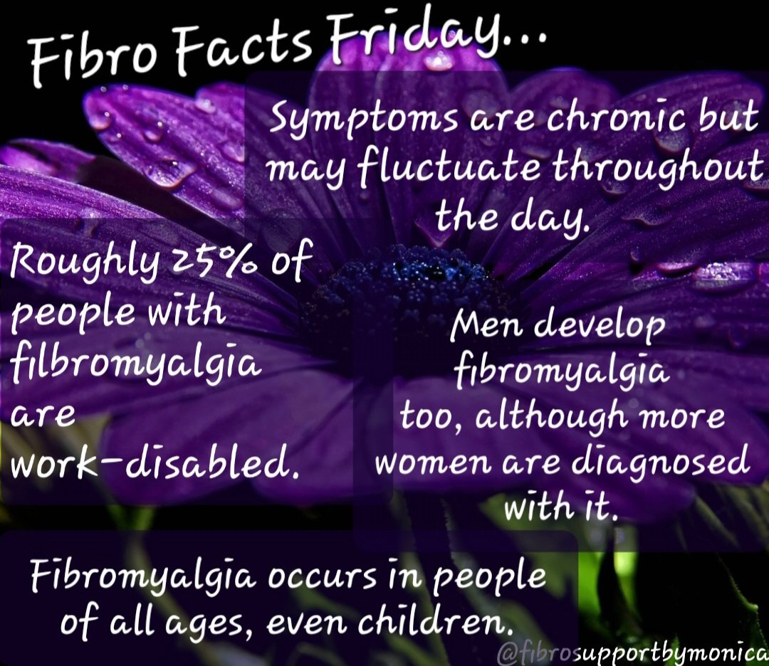 Fibro Facts Friday....
#fibrofactsfriday #fibrofacts 
#fibromyalgia #CFSME 
#fibrosupportbymonica