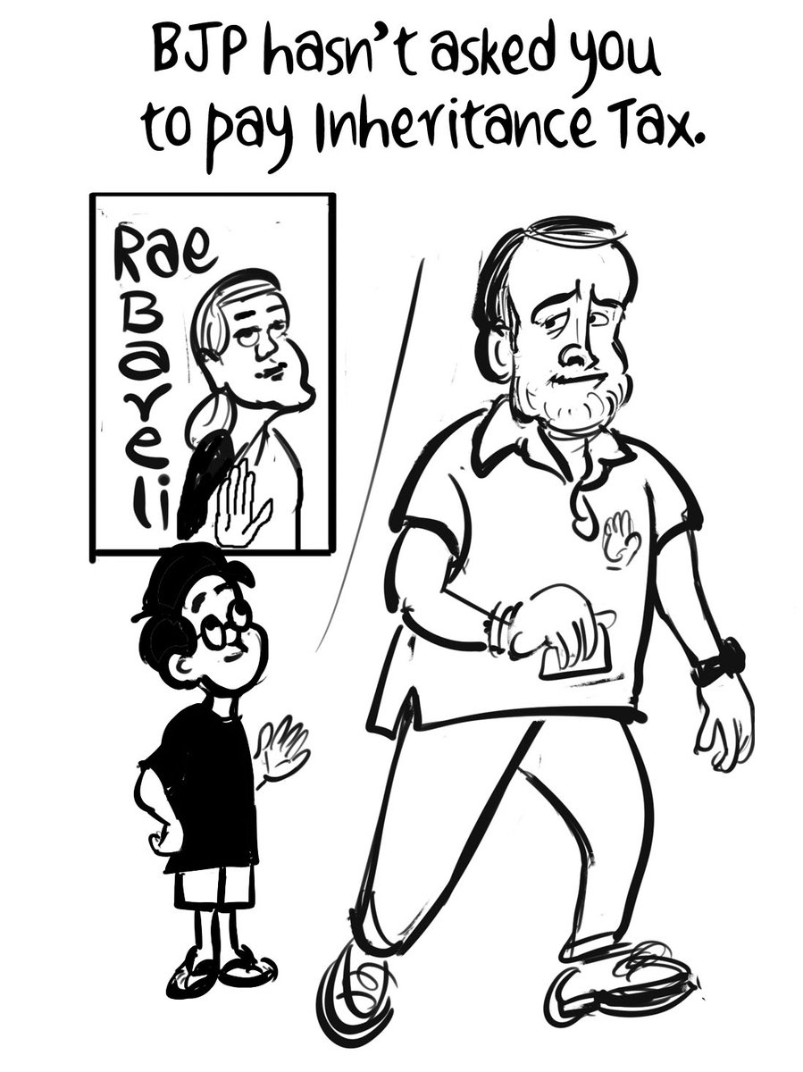 Cartoon @IndianExpress on @RahulGandhi at #Raebareli, even more of a familial legacy than #Amethi.