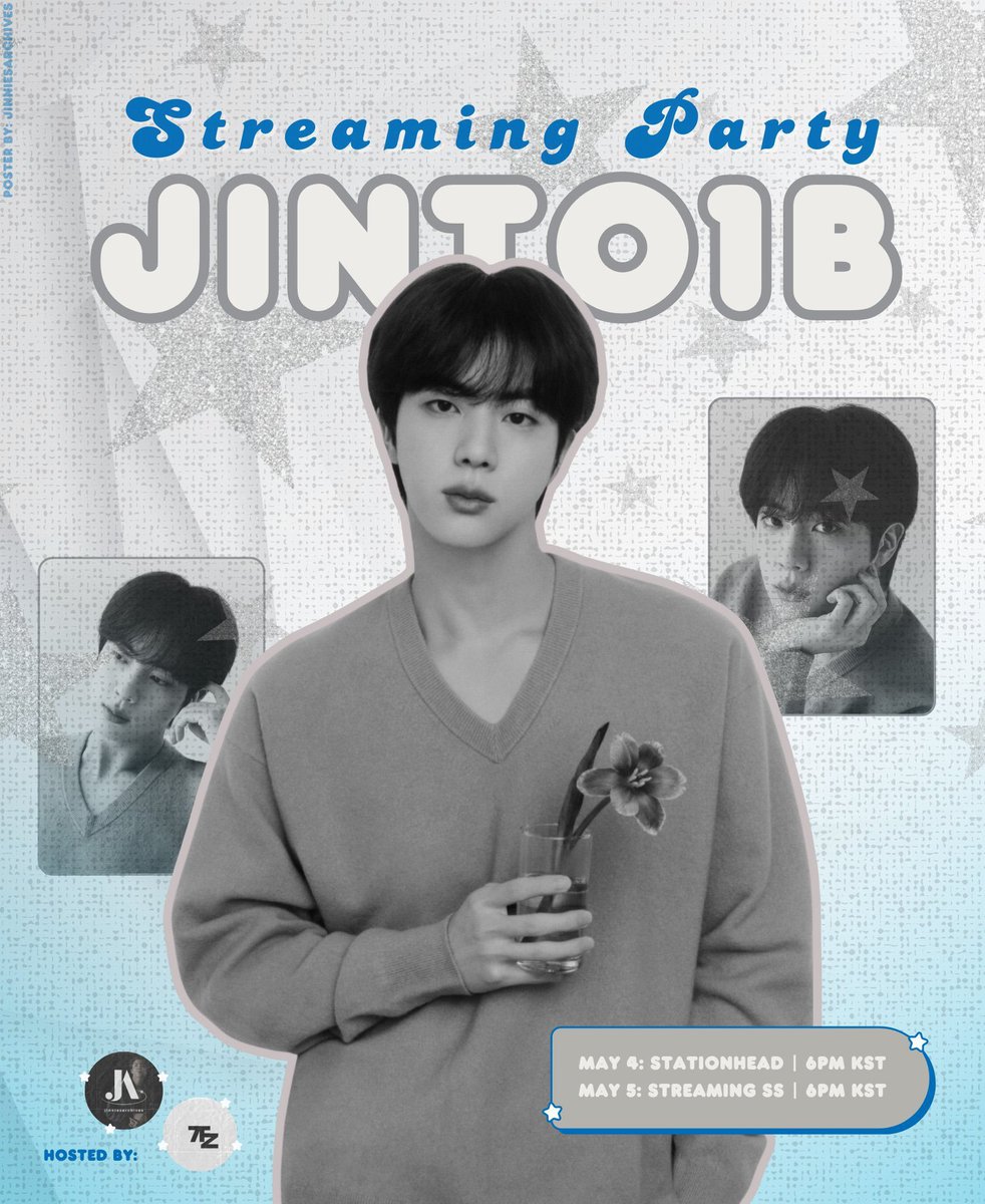 Let's gear up and boost our streams for Jin! 

🎉 1B FOR JIN Streaming Party with @jinniesarchives 
🗓️ May 4-5 | 6 PM KST
📍 Stationhead (7fictionation) & Twitter

Make sure you're part of this! If you're joining, please rt and reply:

STREAM JIN TO 1B
#JinTo1B