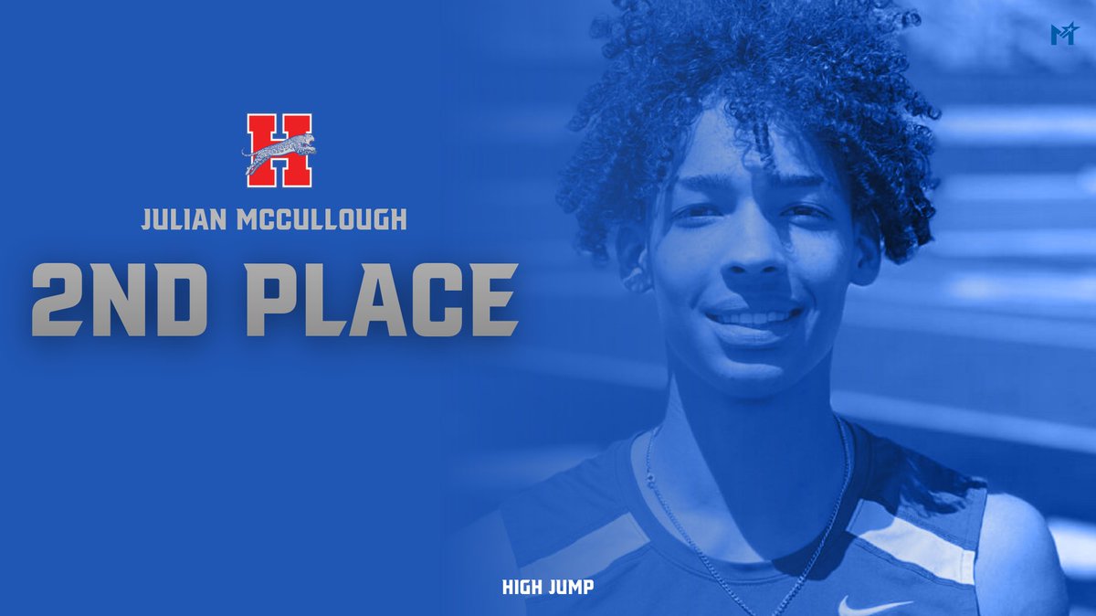 Congratulations Heritage Jaguar, Julian McCullough (12th) who finishes his high school career taking home the SILVER MEDAL 🥈 with a 2nd place overall in the High Jump at the Track & Field State Championship! What a great multi-sport athlete! #MISDProud