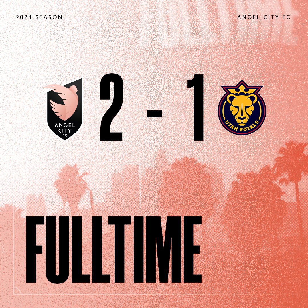 Bringing home the W 👏 #Volemos | #NWSL | #UTAvLA | #AngelCityFC