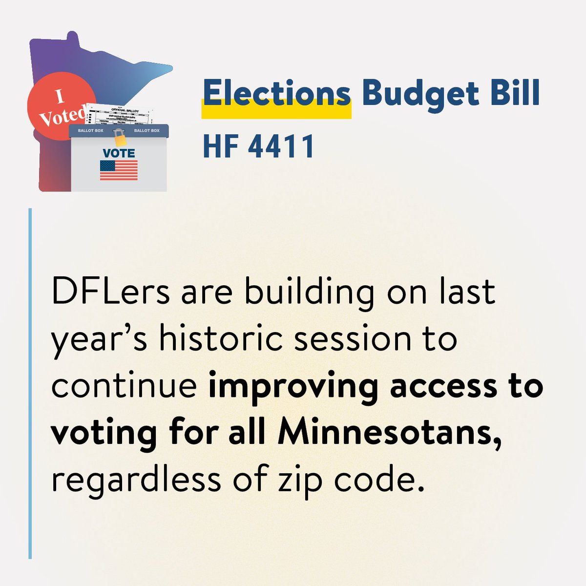 DFLers are defending our democracy and increasing access to voting. The 2024 Elections Supplemental Budget increases support for election security, delivers more resources for local election administration, and improves transparency for campaign spending. #mnleg