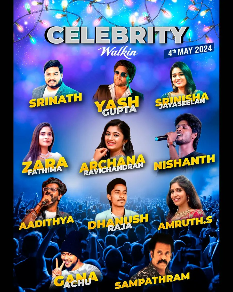 Agniverse Annual Inter College Cultural Fest 2024 is happening on 4th May 2024 in Vishnu Hippodrome, ACT. Here's the Live Link streaming in YouTube

Live link: youtube.com/live/pT1Rha6Ys…

#AgniCollegeofTechnology #agniverse #celebritywalkin #celebrity #archana #annualcultural