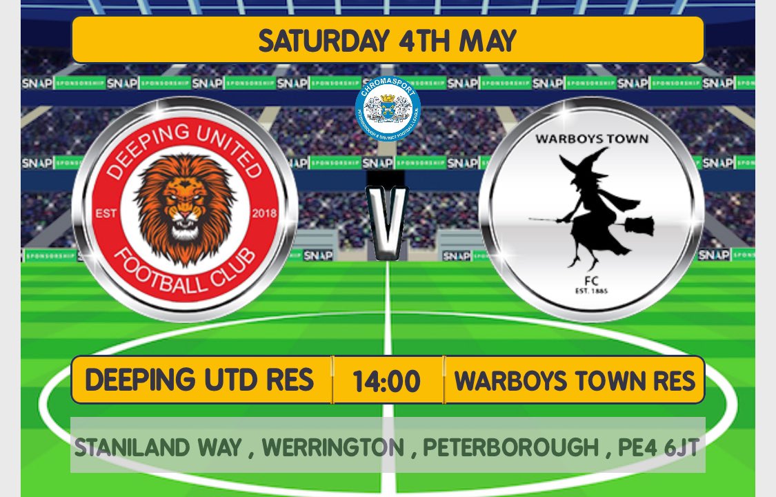 Today the first team take on @NethertonUtdFC with the reserves facing @DeepingUtdRes ⚽️
All support greatly appreciated as always 💪🏽

#upthewitches 🔴⚫️