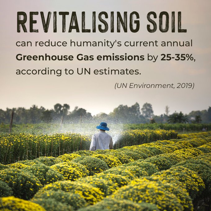 @WalterOsigai1 Soil degradation is also happening at an alarming pace worldwide. it takes more than 500 years to make 1 inch of topsoil. 90% of world's agri soils would be degraded by 2050 according to UNCCD. Let's #SaveSoil also for our survival PLEASE SUPPORT savesoil.org/collaborate