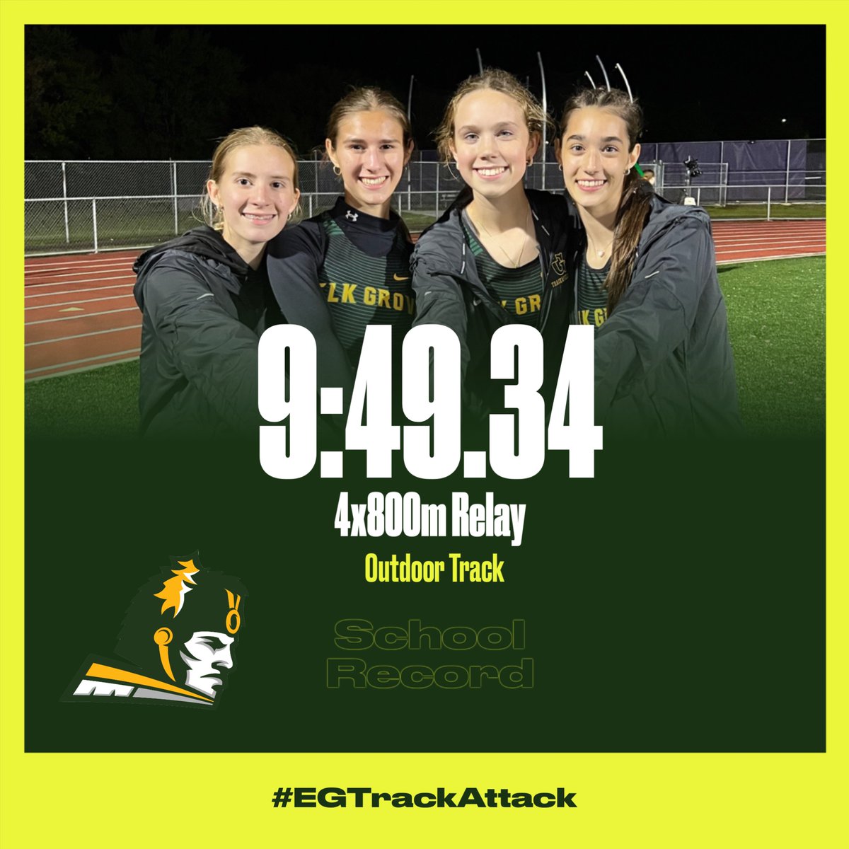 New School Record tonight in the 4x800m Relay @ The MSL Championship