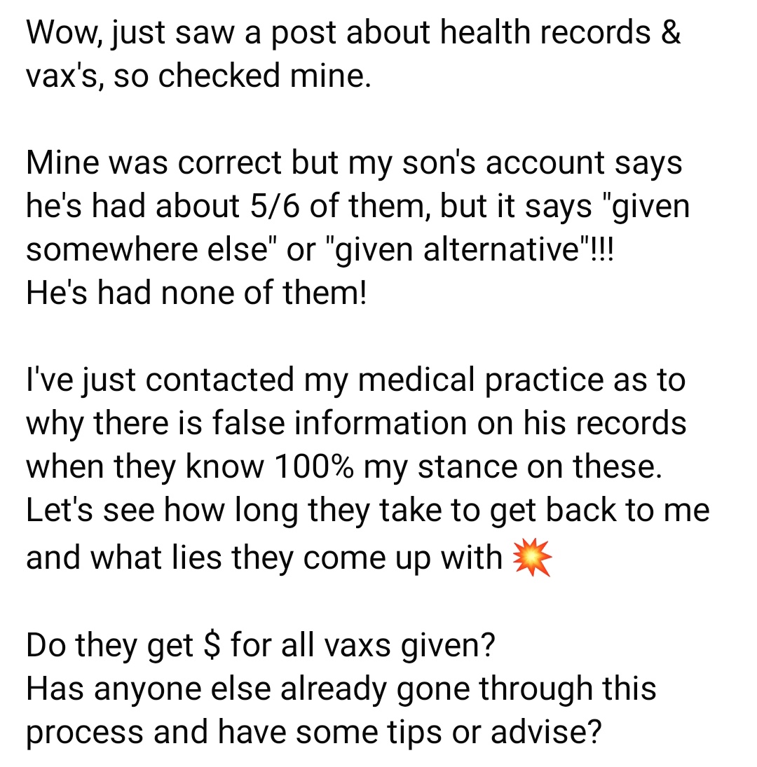 SYSTEM WIDE RECORDING ERROR OR MEDICAL FRAUD IN NZ? Time for me to speak to this as I now have multiple reports and have also been following a facebook thread with DOZENS of New Zealanders saying the same thing. It seems that there is an emerging awareness that many (how…