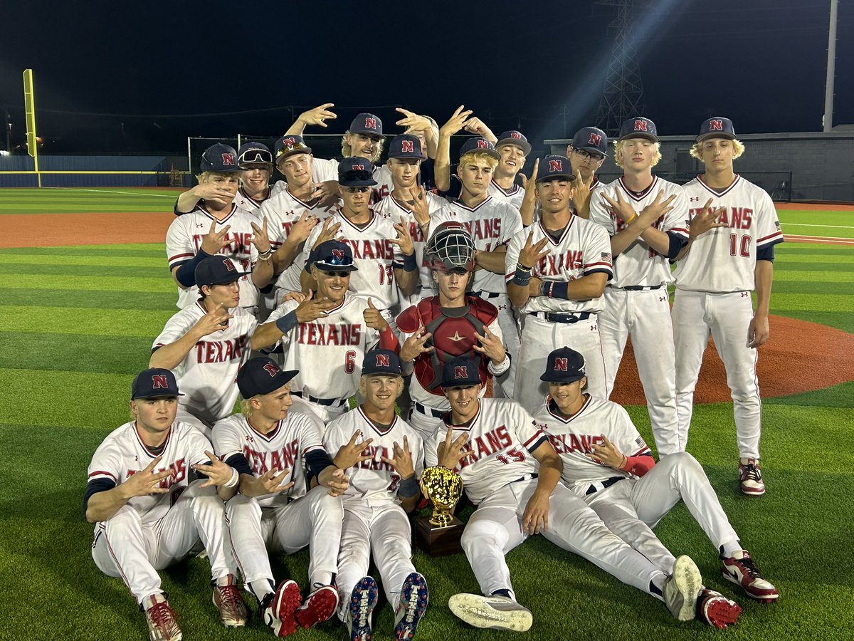 It's a sweep! The Texans defeat OD Wyatt to win the Bi-District Championship and will advance to the Area round! Congratulations @NWTexanBaseball
