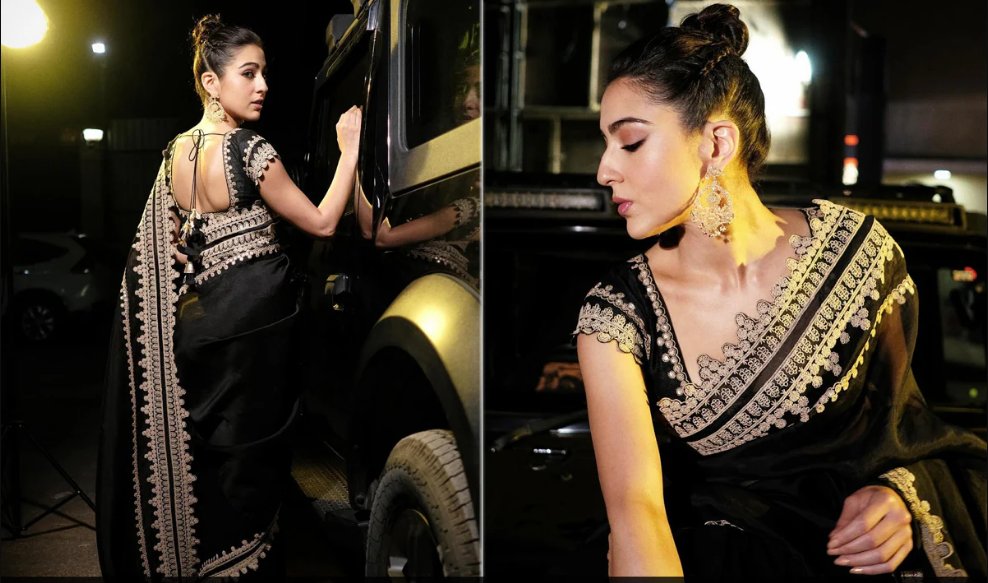 Sara Ali Khan's ₹ 57,000 Black Organza Saree Comes Gorgeously Set With Dori Work And Sequins

newsboxer.com/blog/blogdesc/…

#fashionnews #fashion #saraalikhan #57k #organzasaree
#celebrityfashion