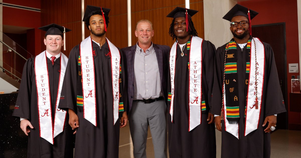 Congrats to all the spring grads! Here's a full list of Alabama's 80 current/former student-athletes earning degrees this weekend. 🔗: on3.com/teams/alabama-…