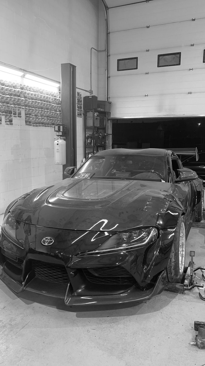 supra wrap and widebody almost done for the first show of the season tomorrow :3