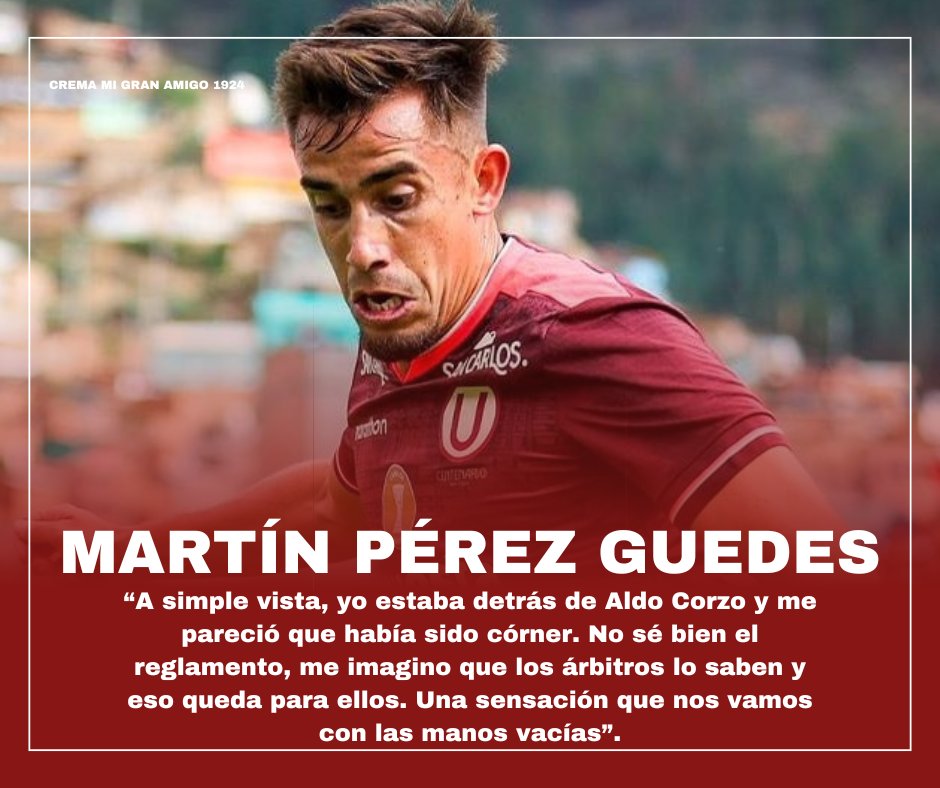 El jugador de Universitario, Martín Pérez Guedes en exclusiva para Liga1 Max.