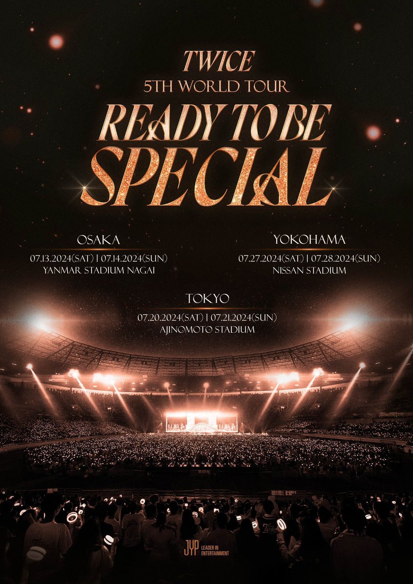 From Foro Sol, Mexico to Nissan Stadium, Japan… 

Twice still continue to achieve bigger and better things even 9 years later and now will have a show with an estimated 75K audience… the girls are still in their golden era let’s be real!!