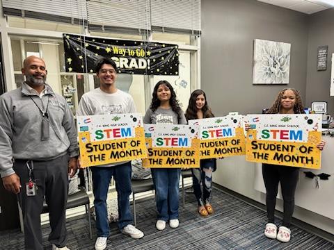 To end our 23'-24' school year, it was a pleasure to represent our final STEM Students of the Month! These scholars have demonstrated excellence in academics, extracurricular activities, service to the community, and behavior. Congratulations! 🎊