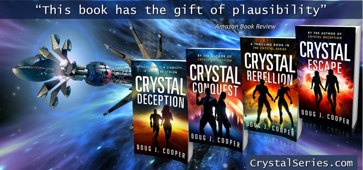 Aiming with one eye through a pinhole, Cheryl targeted the guard. The Crystal Series – Classic sci-fi. Futuristic thrills. Start with first book CRYSTAL DECEPTION Series info: CrystalSeries.com Buy link: amazon.com/default/e/B00F… #kindleunlimited #scifi