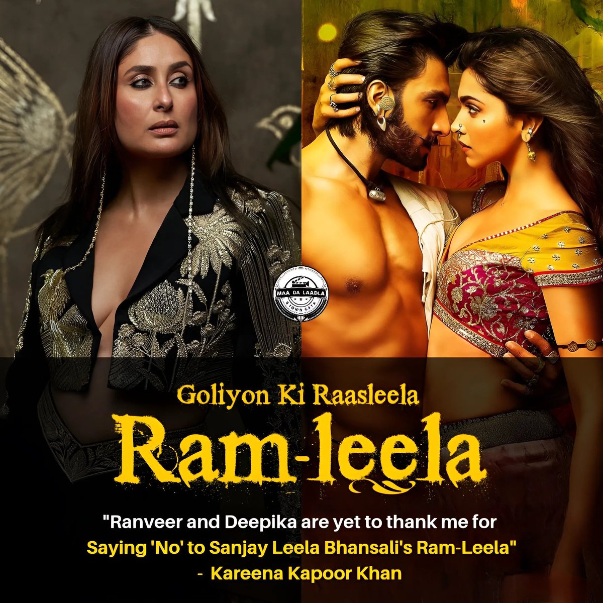 '#Ranveer and #Deepika are yet to thank me for saying 'No' to #SanjayLeelaBhansali's Ram-Leela' says #KareenaKapoorKhan 🪇🥁📯

#RanveerSingh #DeepikaPadukone #KareenaKapoor #suryacinefinite #GoliyonKiRaasleelaRamleela #RamLeela