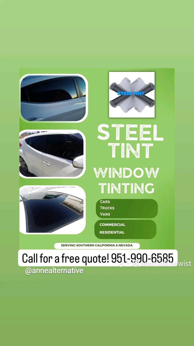 Call for a free quote, ask for Mike! 951-990-6585 Mike's been in the industry for 10 years! 5% darkness through 100% clear tinting available. #windowtinting #windowtint #perris #inlandempire #socal #cartint #autotint