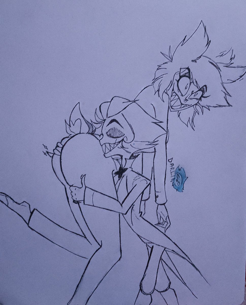 DarlinDraw's tweet image. Un pequeño dibujo 🍓🍎
#radioapple 
#HazbinHotelFanart 
#HazbinHotelAlastor 
#HazbinHotelLucife
