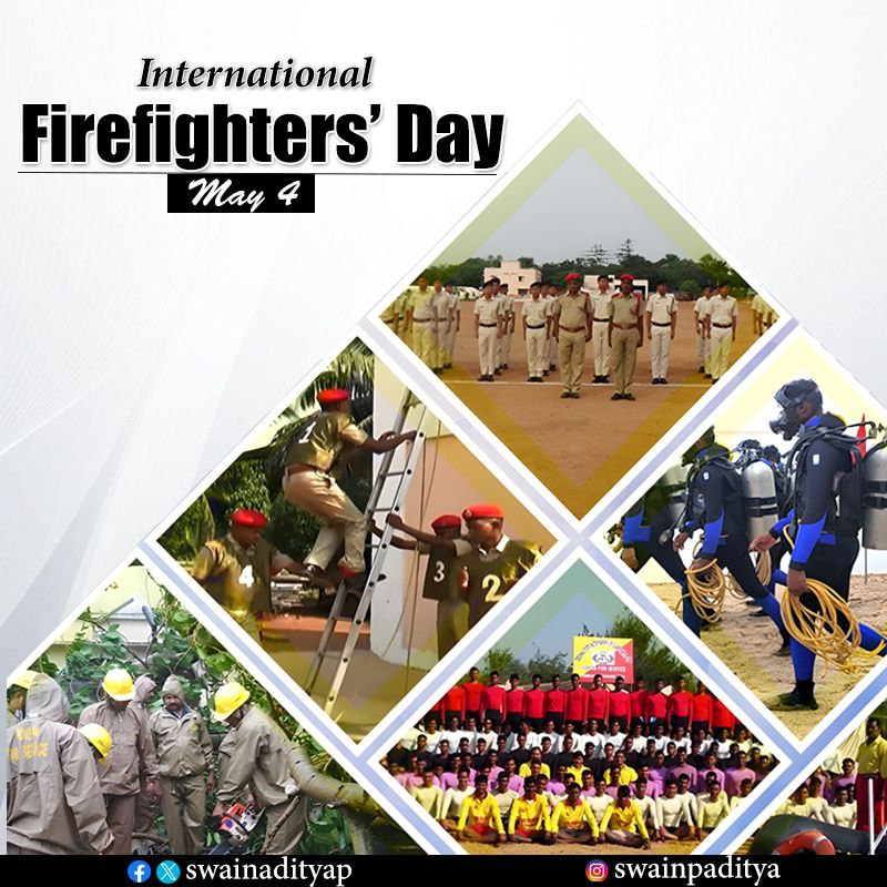 Courage is the triumph over fear. On #InternationalFirefightersDay, let's commend and honour the brave firefighters who risk their lives to save others and confront danger with valour and bravery.