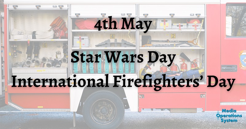The 4th of May is:

Star Wars Day
en.wikipedia.org/wiki/Star_Wars…

International Firefighters’ Day
https://www.firefightersd...

#NationalDay #StarWarsDay #MayTheForceBeWithYou #MayThe4thBeWithYou #IFFD #FireFightersDay #InternationalFireFightersDay #MakingRadioEasy