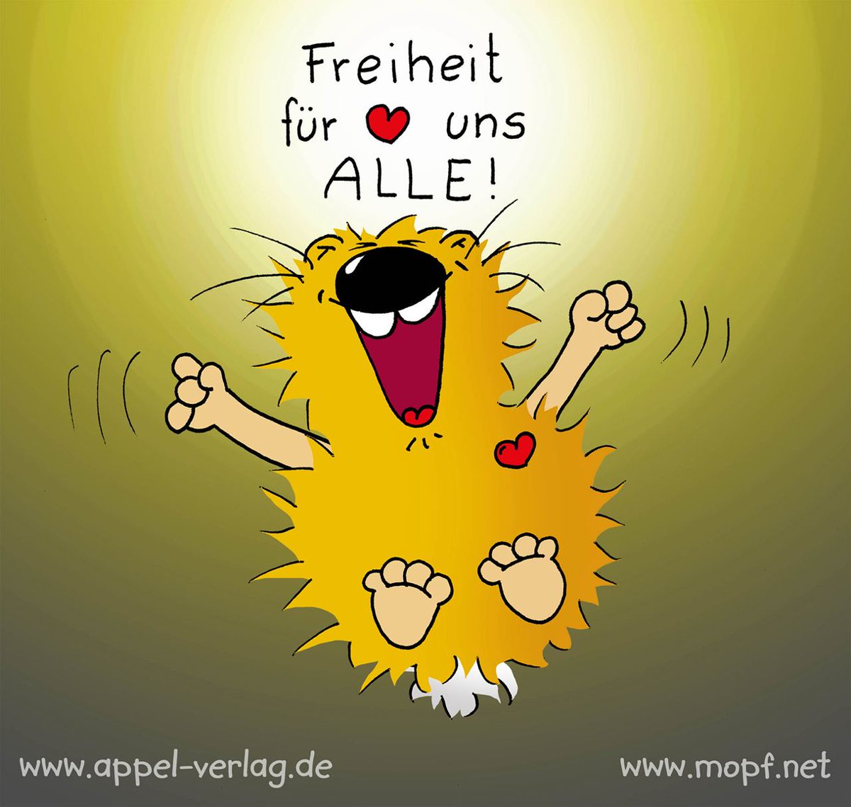 FREIHEIT ist das neue WIR!
 
appel-verlag.de/online-buchlad…
  
#buchtipp #kindsein #freude #lachen #freiheit #mut #minibuch #leben #Liebe #Kinderbuch #lesenmachtglücklich #vorlesen #Wahrheit #bilderbuch #vorlesen #freieMenschen #glücklich #Bewusstsein #fühlen #ehrlichkeit #zusammen