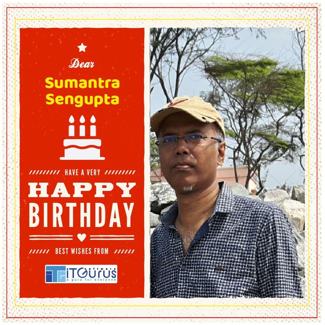 Cheers to you on your special day! 
Happy Birthday to @ Sumantra Sengupta from Team iT Gurus Software!

#birthday #birthdaycake #birthdayparty #birthdaycakes #birthdayballoons #birthdaydecoration #happybd #happybday #birthdayinoffice