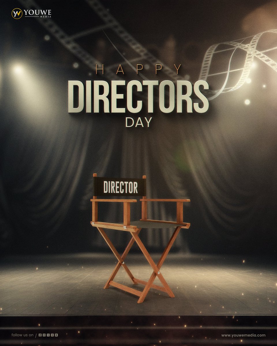 Happy #DirectorsDay to all the maestros of storytelling! 🎥 🎉

Your unique visions create worlds that captivate and inspire us. Thank you for your incredible dedication to the art of filmmaking. 🙌

#HappyDirectorsDay #FilmMaking #YouWeMedia