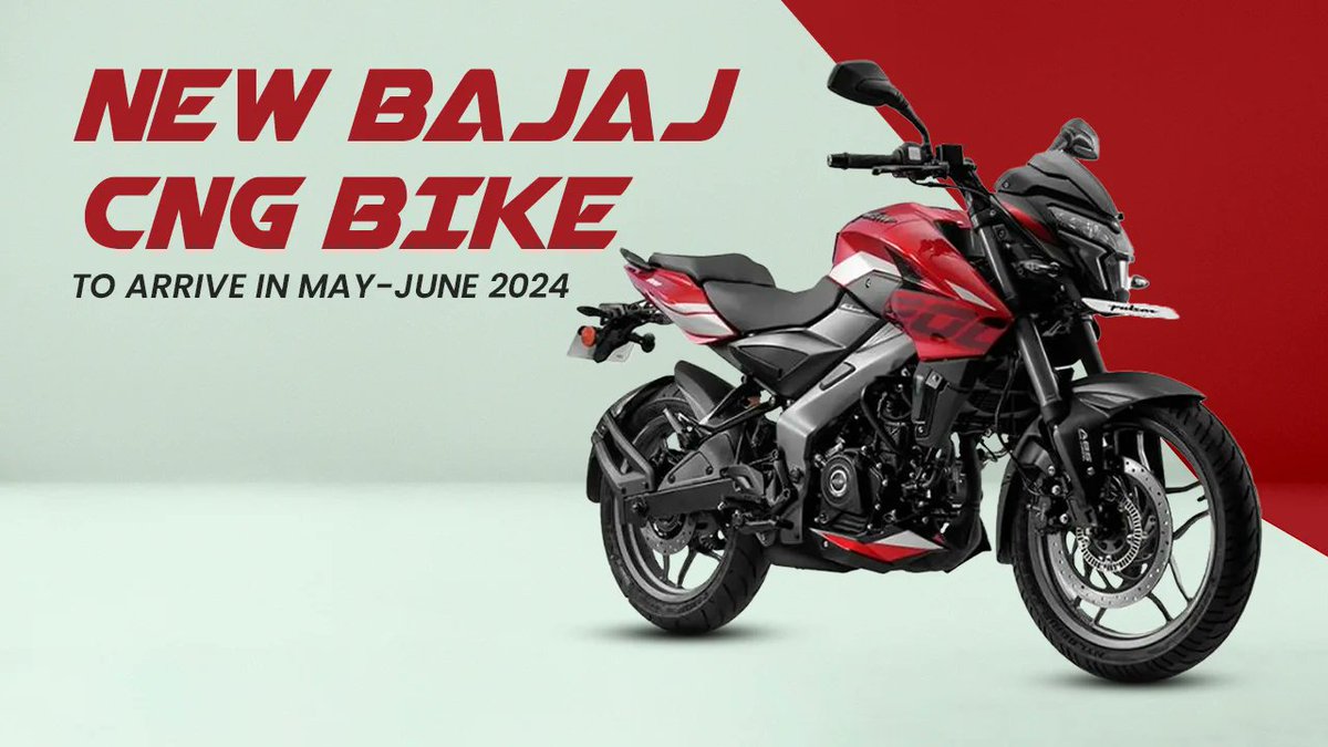 🚨 Bajaj Auto to launch the world's first CNG Motorcycle on June 18, 2024.