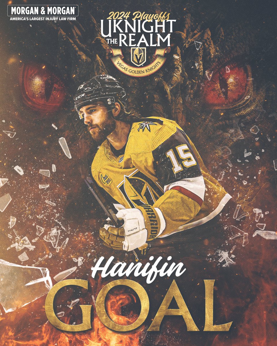 NOAH HANIFIN BREAKS THE TIE!!!!!!!!!!!!

1-0 GOLDEN KNIGHTS WITH 10:06 TO GO IN GAME 6!!!!!!!!!!

#VegasBorn | @forthepeople