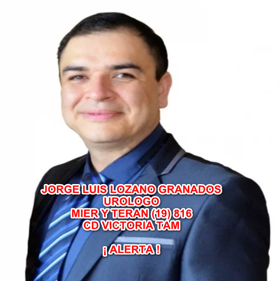 Como se comento hace 2 semanas se iran poniendo alertas sobre malos medicos, que han causado desgracias familiares con sus erroneos diagnosticos incluyendo muertes Hay sufciente material respaldando lo dicho #cdvictoria 
JORGE LOZANO GRANADOS UROLOGO