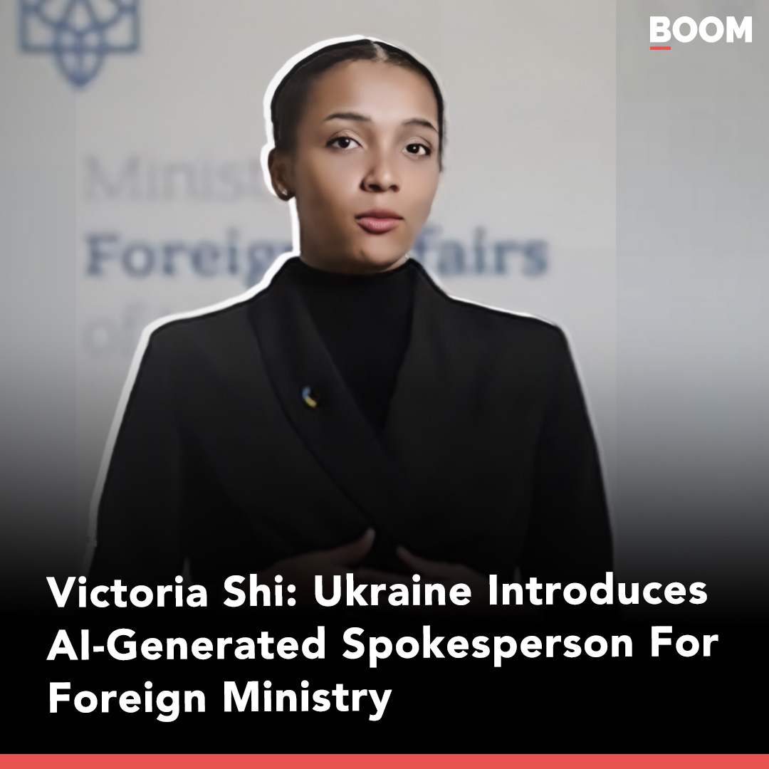 🤖 Ukraine Unveils World’s First AI Diplomat Ukraine has taken artificial intelligence to the realm of diplomacy by introducing the world's first AI diplomat. Named #VictoriaShi. 

Read more: boomlive.in/web-stories/ne…