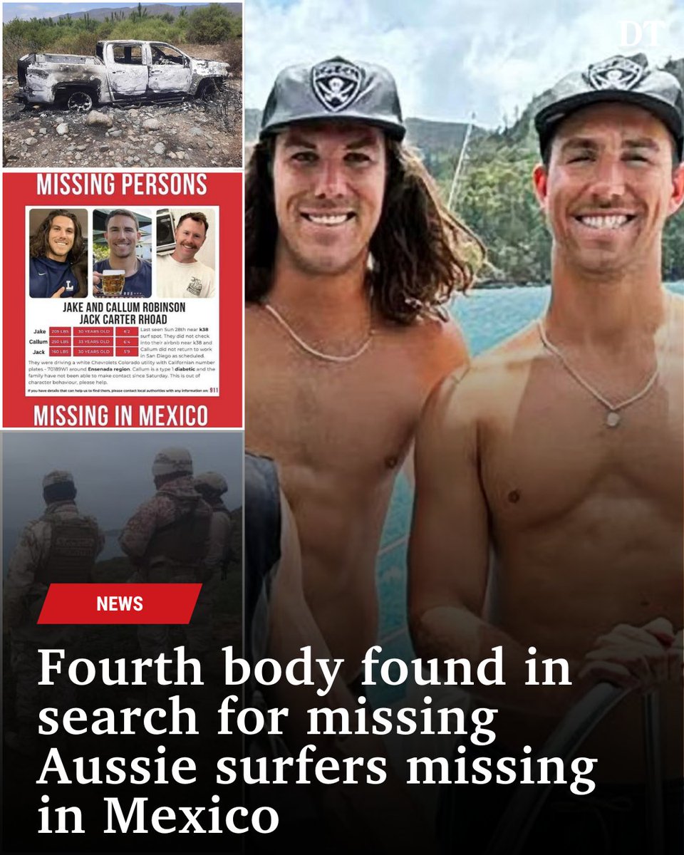 Mexican authorities have made another chilling find in an area of where two Australians and one American were reported missing. MORE 👉 bit.ly/4doIPSI