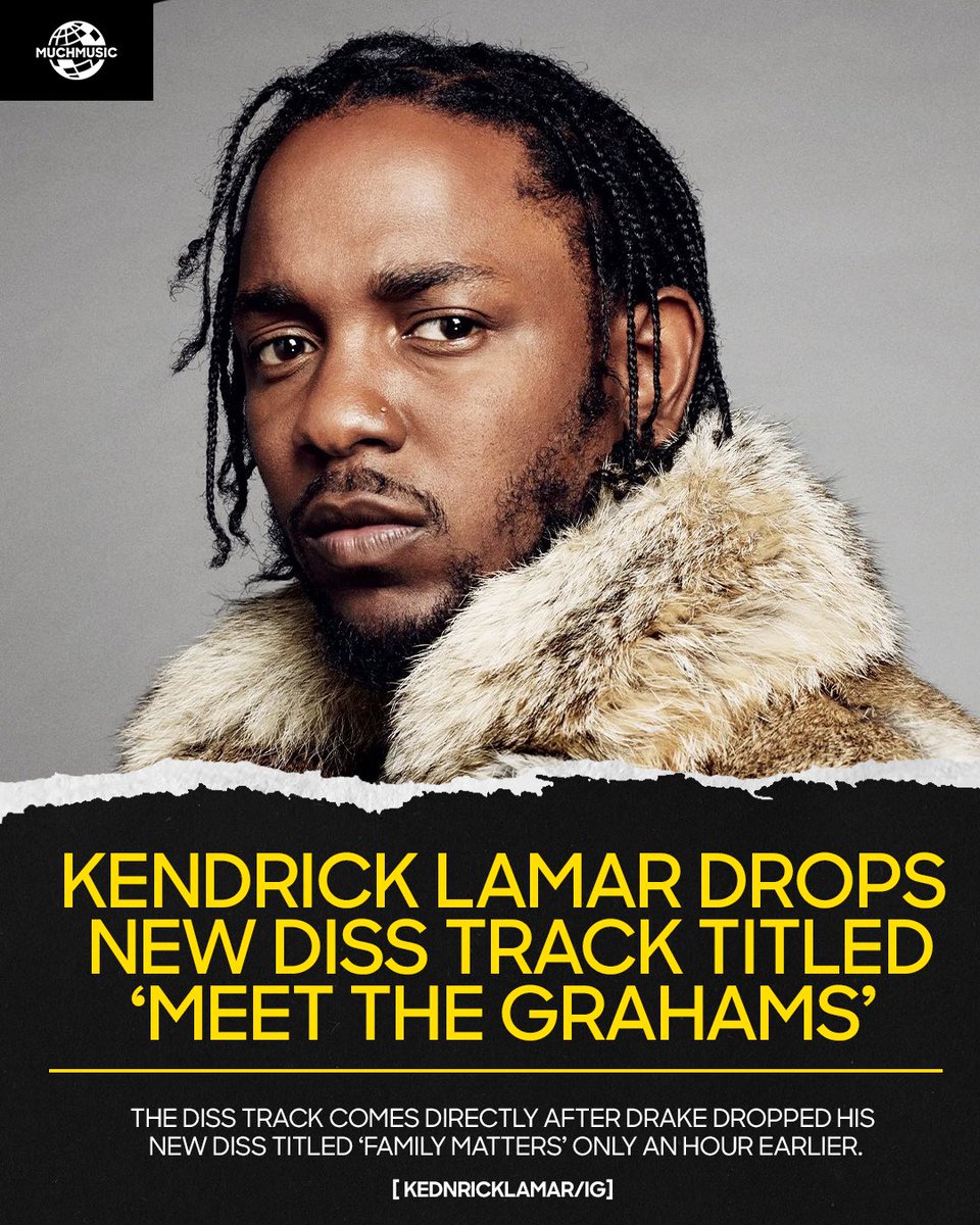AND IT CONTINUES 🤯 #KendrickLamar drops a new diss track towards #Drake titled ‘Meet the Grahams.’ 👀 What do we think of the track?