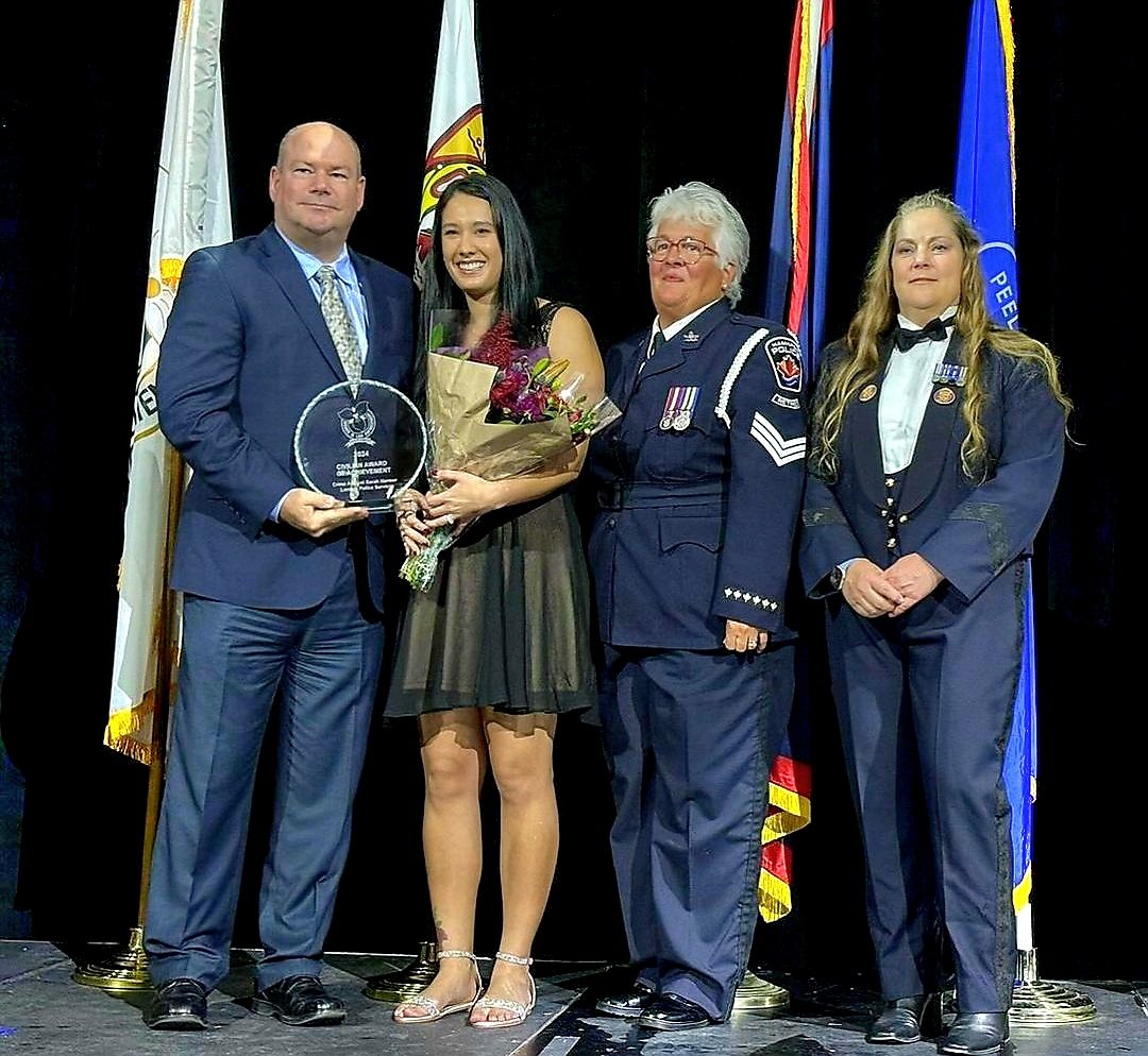 Our very own crime analyst, Sarah Harmer, was recognized by @owlecanada for her significant contributions to community safety & policing. Sarah, a dedicated police professional, has been supporting our organization for the past five years. Her work in implementing hot spot…