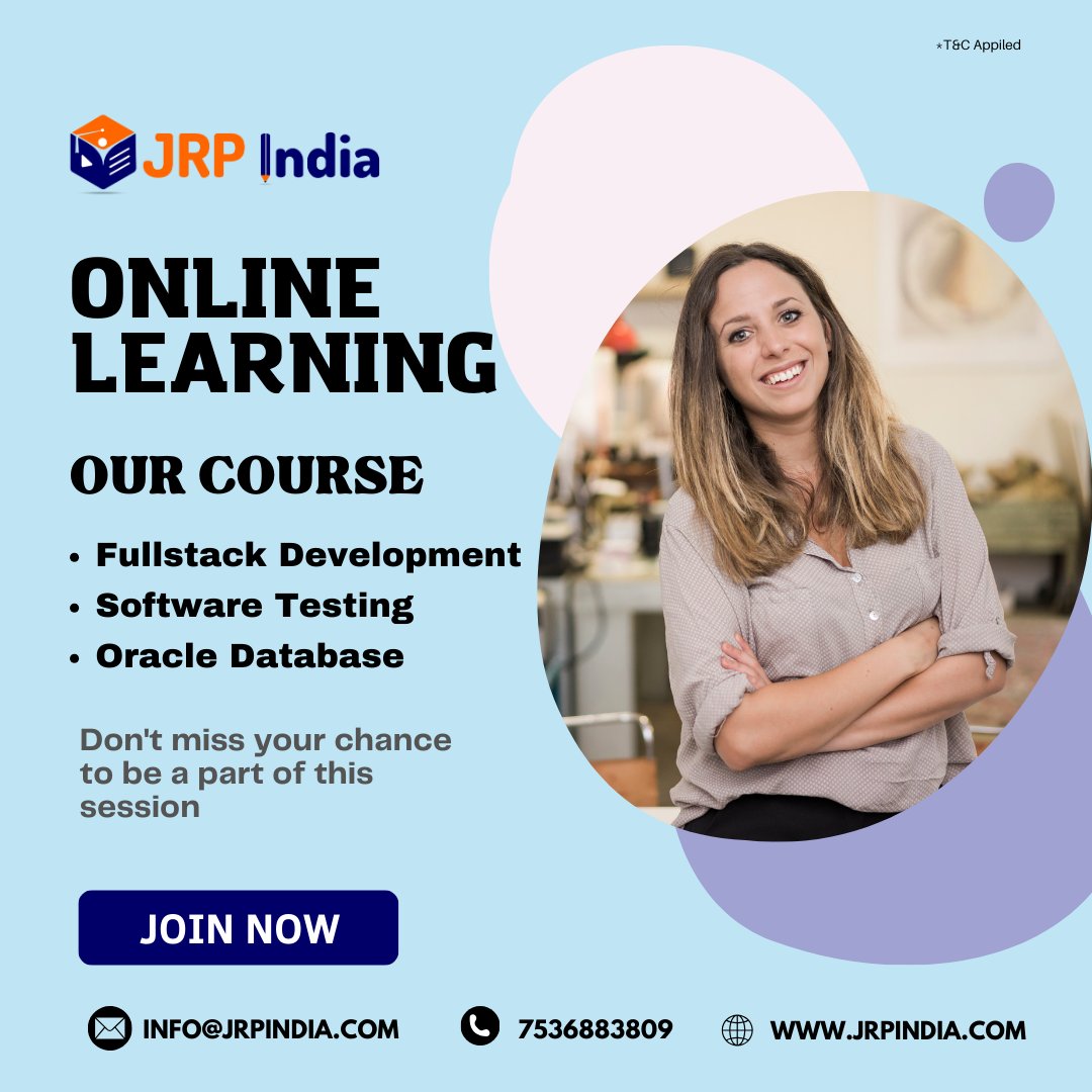 If you want to start a career in the IT sector

Copy this link:
forms.gle/gn1bhvhh8p4d92…

#Oracle_datebase #Skills: #Linux, #UNIX,
#Software_Testing : #Mannual_testing #Automation
#Frontend_Developer - #ReactJs, #HTML, #Java_Script

#WhatsApp No: #7536883809

#jrp #jrpindia