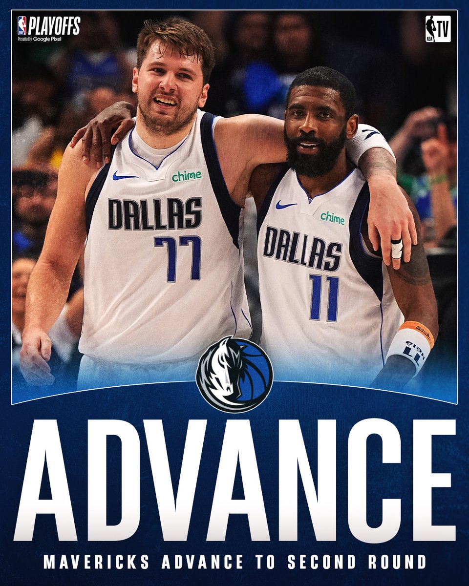 BACK IN THE SEMIS 🗣️ The @dallasmavs take down the Clippers to move on to the Second Round of the #NBAPlayoffs