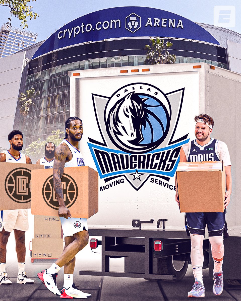MAVS SEND THE CLIPPERS HOME PACKING‼️ It's the end of the downtown LA era for the Clippers as they will play in their new home in the 2024-25 NBA season.