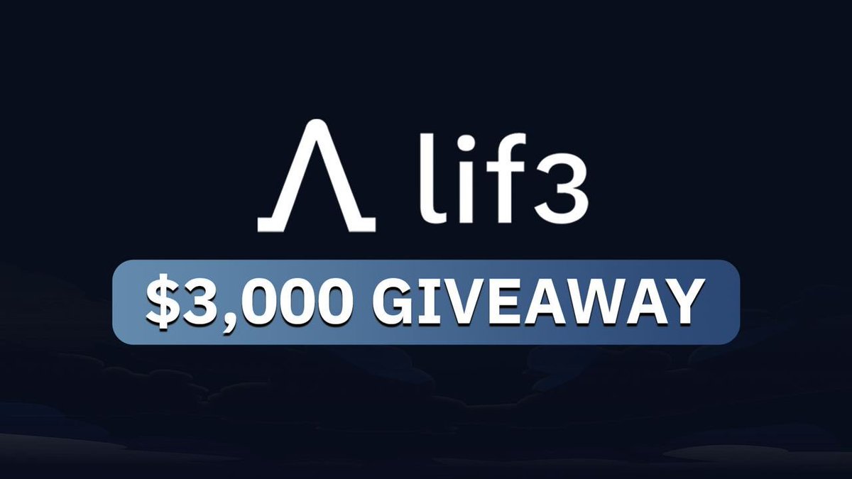 New airdrop: #Lif3 (LIF3)
Total Reward: $3,000 worth of LIF3
Rate: ⭐️⭐️⭐️⭐️⭐️
Winners: 500 Random &amp; Top 20
Distribution: within 22nd May

Bot Airdrop Link: t.me/Lif3Official_b…

📌Join with Us ! t.me/XPresidentAI

#Airdrop #Airdrops #BSC #LIF3 #DeFi #CryptoFinance
