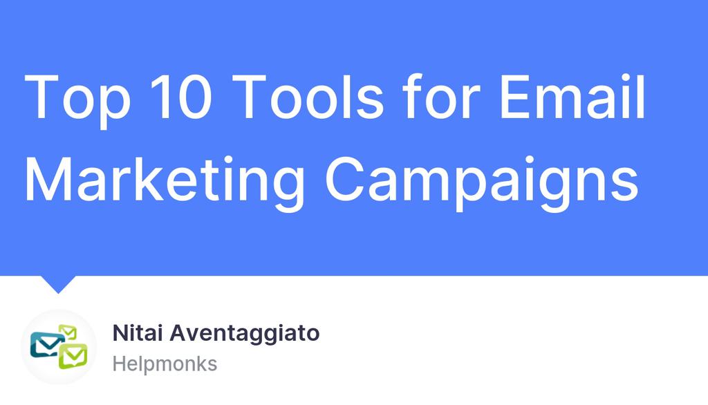 Zoho Campaigns is ideal for large businesses looking for an integrated email marketing platform that enables them to send emails in bulk.

▸ lttr.ai/ASL2J

#EmailMarketingCampaigns #DeliverValuableInformation #TargetAudience #Top10Tools #ChallengesAttractingReadership