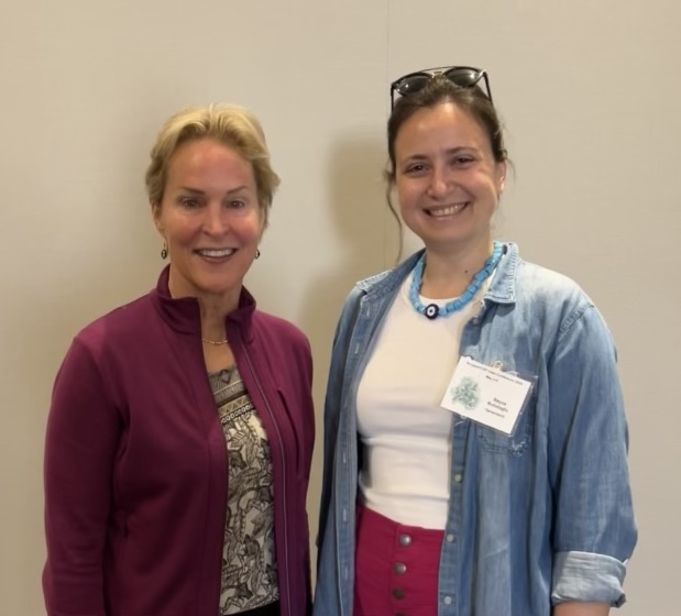 My partner-in-crime Beyza Bulutoglu, with her celebrity crush Frances Arnold, 2018 Nobel Laurate in Chemistry. #womeninscience #proteins #chemistry #proudhusband