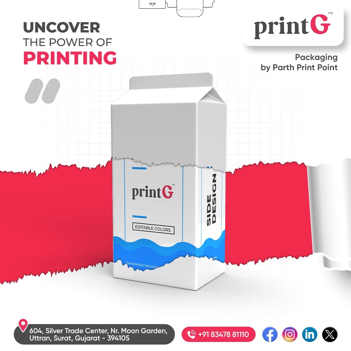 Unleash the magic of print with printG! Ready to transform your product presentation? Let's create something amazing together! DM us at 8347881110 to get started! #Packaging #BestPrinting #PrintingCompany #Packagingbox #ProductPackaging #Branding #PackagingSolutions